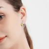 New bee earrings for women, cute and delicate zircon jewelry, small and fresh pastoral style