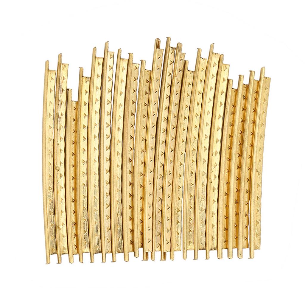20Pcs Set 2.0mm Brass Guitar Fret Wire Set Replacement Parts for Folk Wooden Guitars