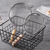 12.5-20cm Muti-Size Filter Stainless Steel Oil Strainer Double Mesh Colander Sieve Sifter Wooden Handle Kitchen Tools For Home