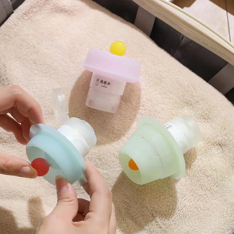 3Pcs/Set Refillable Bottle 60ml 90ml Soft Lotion Container Squeeze Tube Empty Bottle Portable Travel Shampoo Bottle