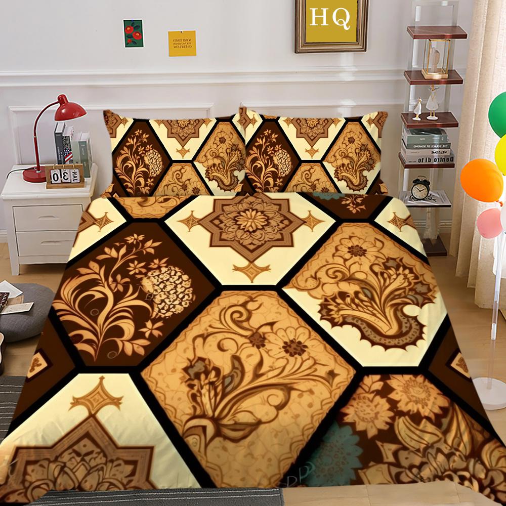 Bedding Cover Set High Quality Paisley Printing Children Bedspread Double Size Polyester Home Textiles