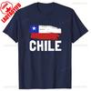 Chile Flagge Stolzer Chilene Aufdruck T-Shirt Herren Damen Baumwolle Humor Streetwear T-Shirt Kurze Ärmel Unisex Locker Kleidung Herren