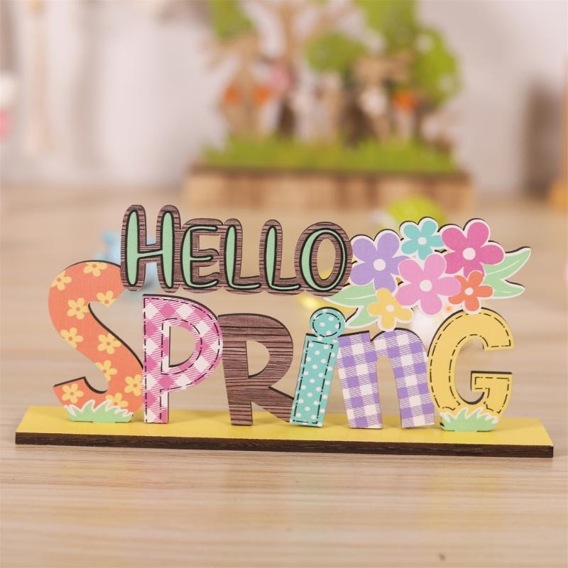 Easters Decors Tabletop Centerpieces Signs,Easters Bunnies Wood Table Signs,Easters Decorations for Home Table Decors