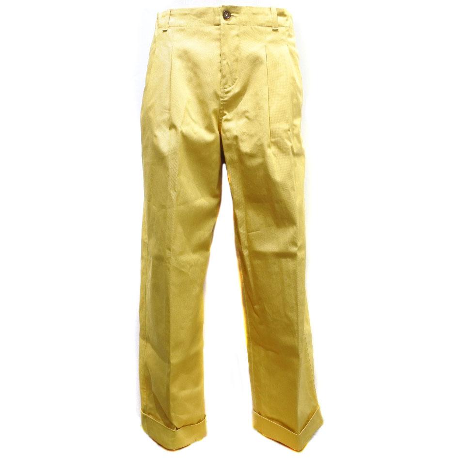 

GUCCI Tuck pants Pants roll up Wappen yellow cotton Kids Used