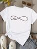 (Asian Size) Print love style cute Fashion Female Tee Top Women Clothing T Shirt Woman Short Sleeve Graphic T-shirts