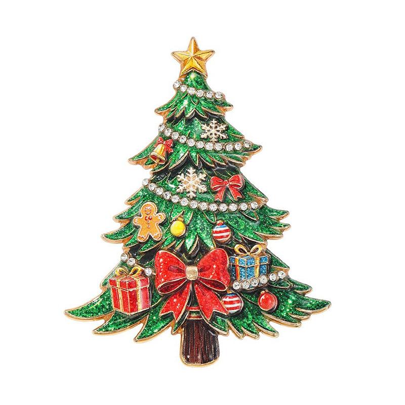 Christmas Themed Brooch Sparkly Rhinestone Cute Designs For Holiday Wear Christmas Party Gifts Fashion Jewelry