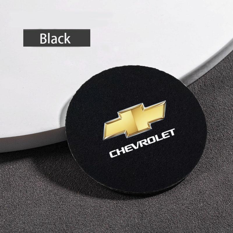 

Leather Car sticker Water Cup Mats Water Slot Non-Slip Pads For Chevrolet Cruze Spark Captiva Suburban Silverado Camaro Corvette
