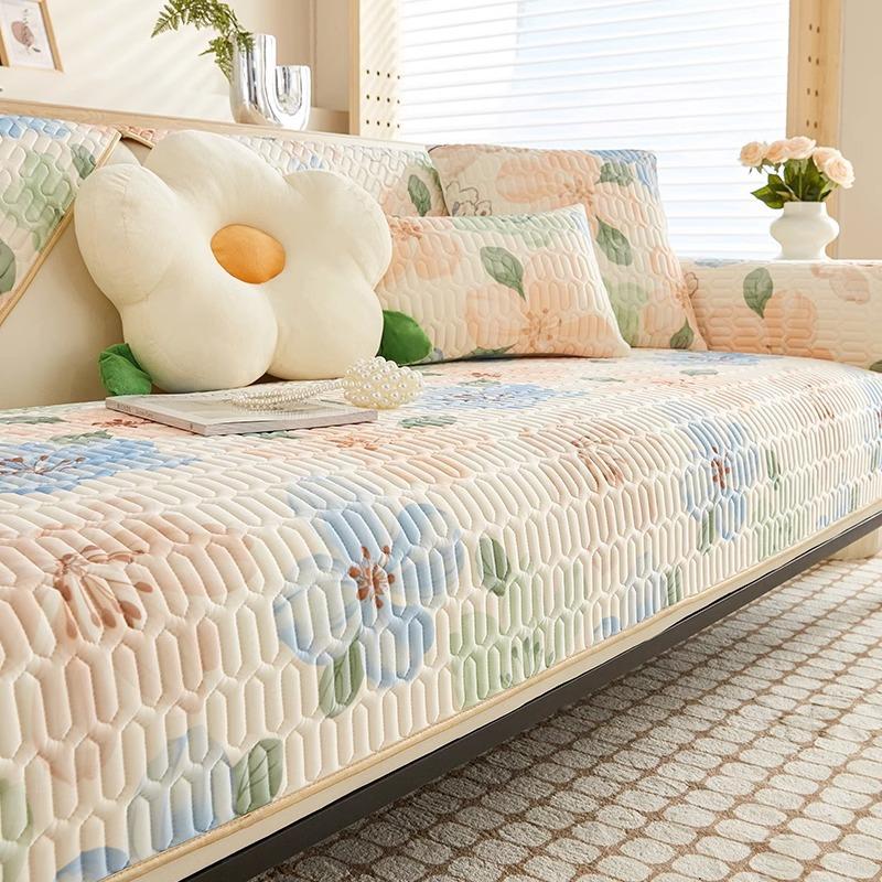 

LaTeX Диванная Подушка Лето Лето Ледяной Шелк Летний Коврик Диванная Подушка Четыре сезона Универсальный Легкий Роскошный Полотенце Для Спинки Современная Подушка 70*180cm