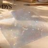 Rainbow Shimmer Laminating Roll 2PCS Holographic Film, with Shimmering Effect, Waterproof Sheets Scratch-Proof Precoated for Cards And DIY Projects