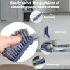 3 in1 Long Handled Gap Brush Hard Bristled Corner Brush Effective Cleaning Brush  Window Grooves