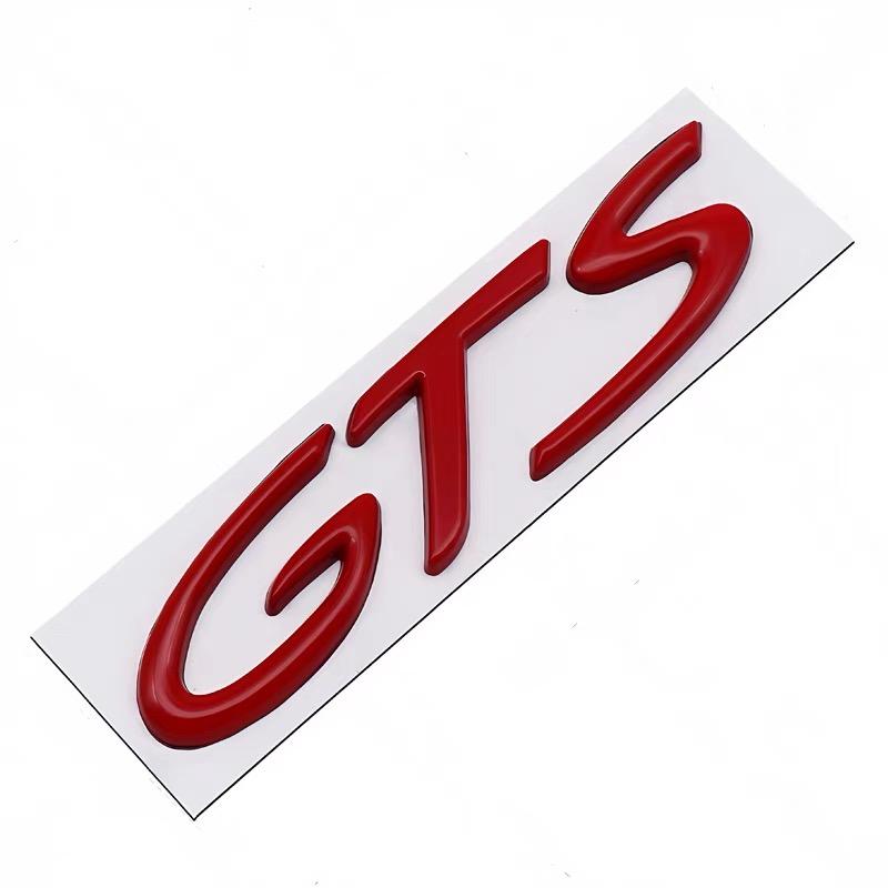 

3D Металеві Наклейки на Автомобіль GTS Англійська Літера Задній Емблема Авто Крило Бічна Задня Задня Частина Багажника Значок Наклейка Аксесуари 1pcs