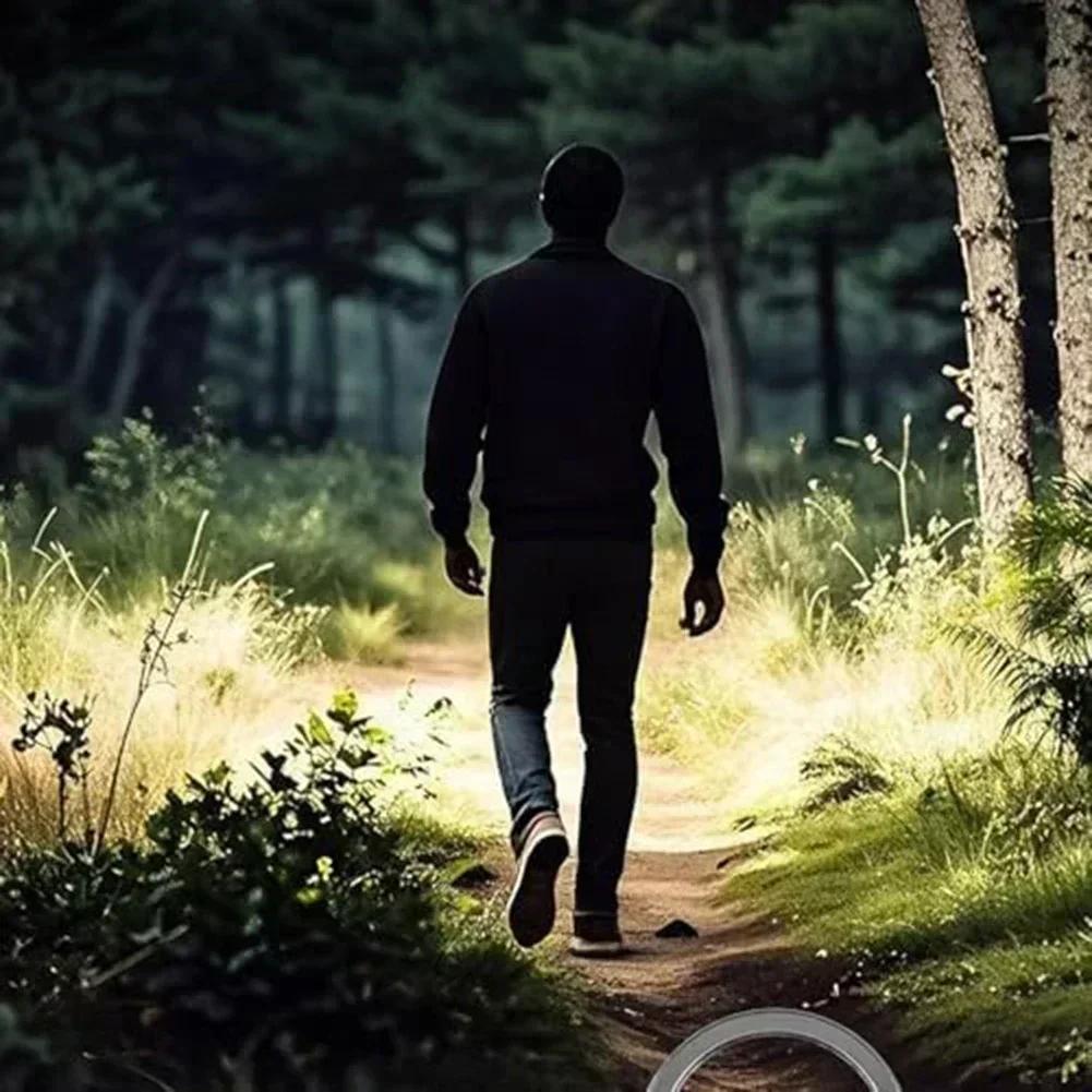 USB Rechargeable Compact Keychain Flashlight with Bright LED Light for Hiking Camping Running and Everyday Use