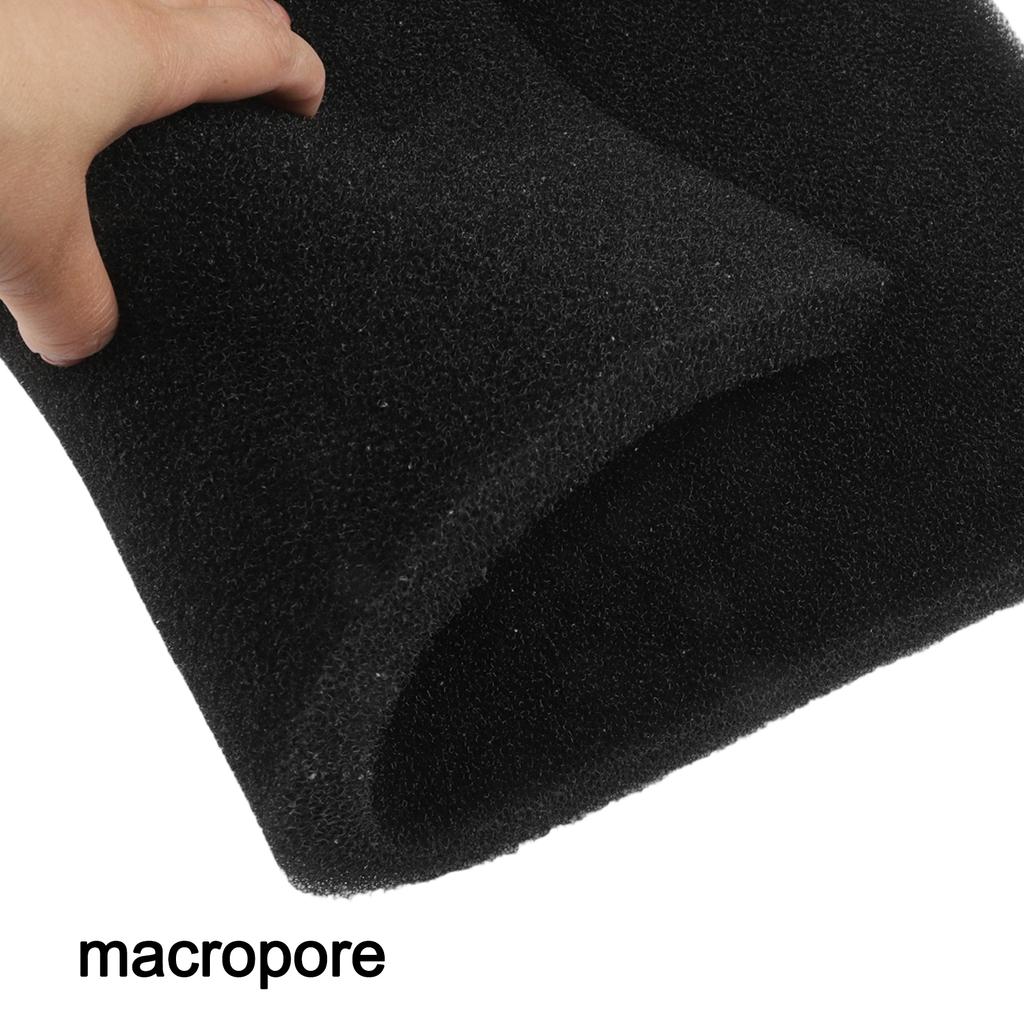 Reusable Aquarium Biochemical Filter Sponge Foam Sheet 50x50x2cm for Freshwater and Saltwater Tanks Polyether Filtration Media