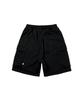 FOUNDPOCKET Wide Sweat Shorts Black