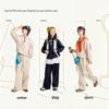 EBAER Kids' Half-Zip Sweatshirt & Pants Set