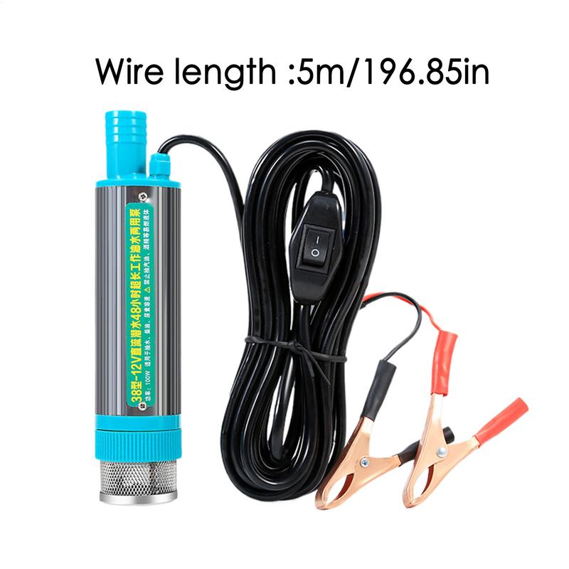 Water Pump Electric Oil Pump 2 Alligator Clips Portable Refueling Tool For Marine Car Boat Truck Agricultural