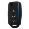 Silicone Car Key Fob Case Cover For Volkswagen Sagitar/Polo/Golf/Bora/Tiguan/Touareg/Phaeton/Seat/Skoda Fob Cover
