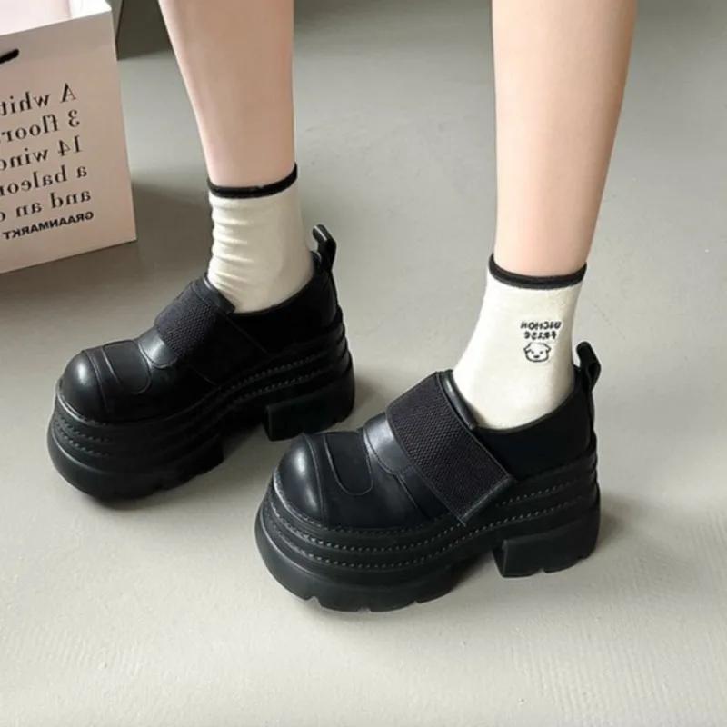 Fashion Round Toe Party Black Platform Ladies Pumps Punk With Discount On Offer Lastest Chic Point Elegant Y2k Summer 2025 Women's Shoes