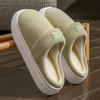 Cotton Slippers Home Autumn and Winter Thick-soled Non-slip Cotton Mop Velvet Warm Wool Slippers Couple Shoes