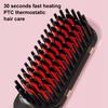Cordless Hair Straightener Brush 3 Temp Adjustable Fast Heating Portable Travel Negative Ion Hot Brush Electric Curly Hair Styling Detangling Comb