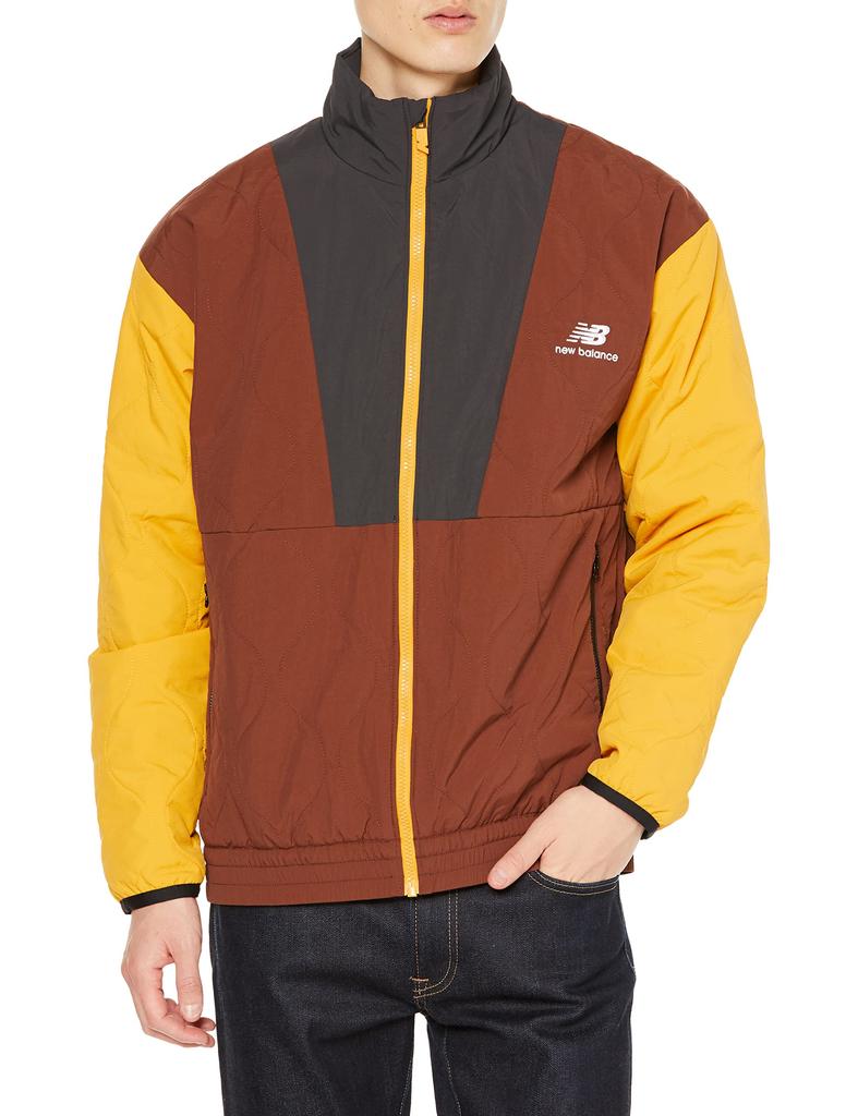 Jacket NB Athletics Full Zip Quilted Outerwear MJ23501 ROK S [New Balance] (Rich Oak)