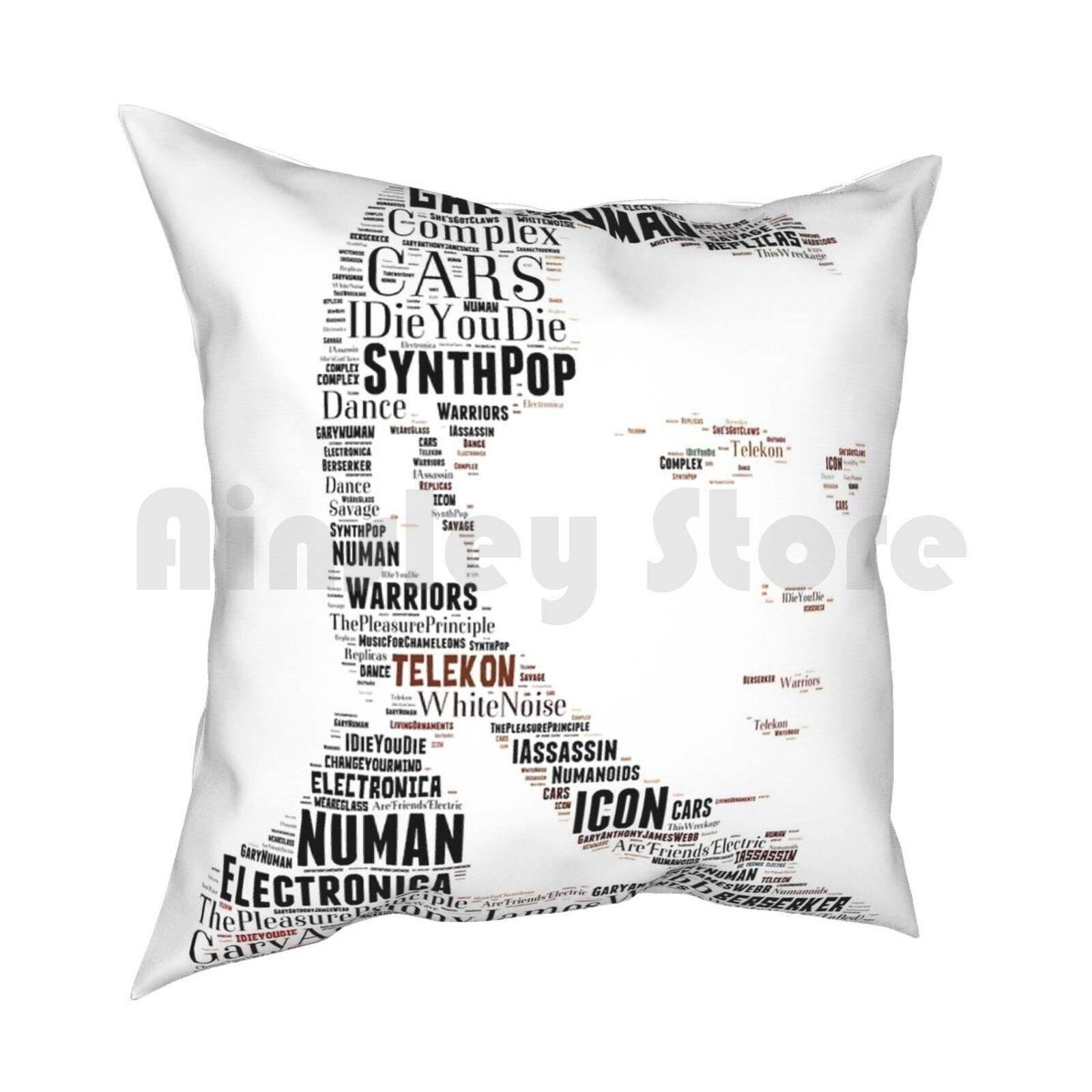 Gary Numan Pillow Case Printed Home Soft Throw Pillow Gary Numan Numan s New Wave Music Icons British Pop Synth Pop 30x30cm 12x12in