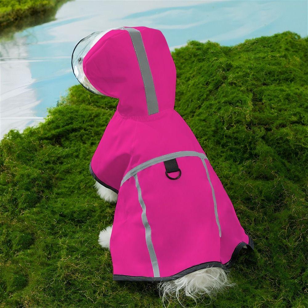 Hooded Dog Rain Poncho Windproof Dog Rain Cloak Comfortable Waterproof Rain Jacket  Small Dogs