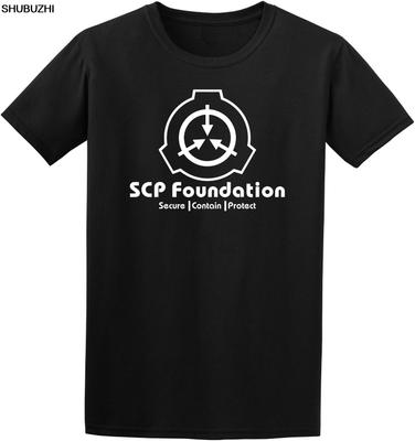 " SCP Foundation Secure Contain Protect " Fan SCP Wiki Logo Inspired T-Shirt Men Summer Fashion Top Tees