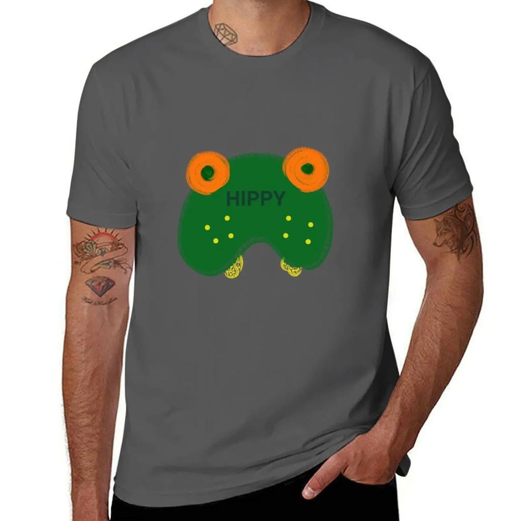 HIPPO HIPPY TShirt Graphics Funnys Hippie Clothes Blacks Men T Shirts