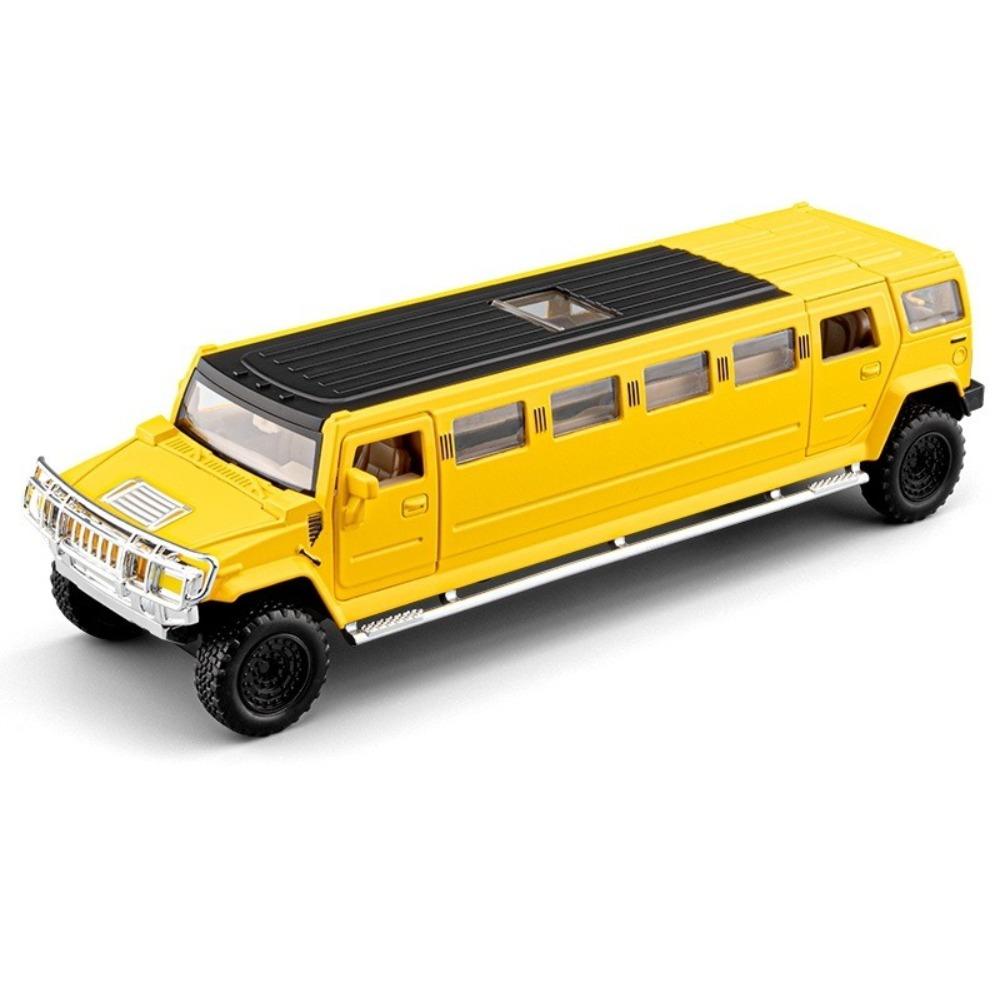 NEW 1/32 Hummer H2 Limousine Alloy Model Car Toy Diecasts Metal Casting Sound and Light Car Toys for Children Vehicle