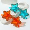Stylish Hip Hop Glittering Sunglasses Photo Props Plastic Star Trendsetters Hip Hop Sunglasses Hipsters Props