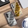 Lucky Four Leaf Flower For Samsung Galaxy A14 4G 20 30 52 20S 21S 22 A32 33 34 42 50 51 53 54 70 71 72 73 5G Glass Phone Case
