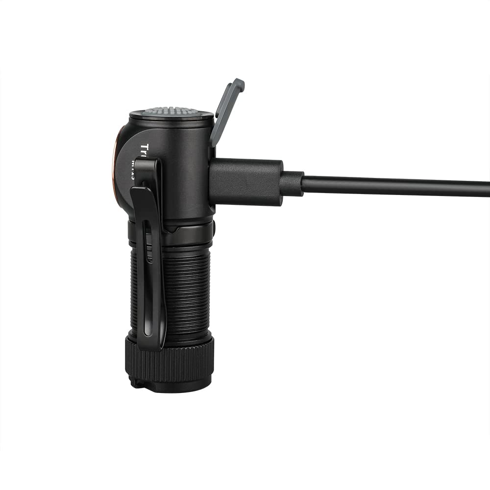 TrustFire MT15 Rechargeable and LED Bright 1000 5 Lighting Adjustable IPX8 USB SOS Ideal for Night Disaster and Headlight, Flashlight, Headlamp,