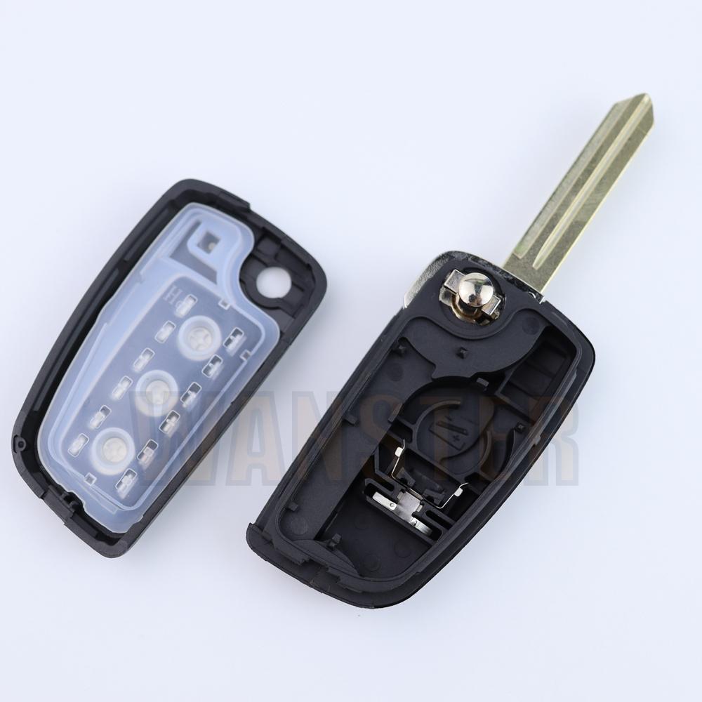 2 3 4 Bottons Car Key Case Shell Housing For Nissan X-Trail Qashqai J11 Juke Murano Micra Tiida Maxima Altima Kicks Accessories