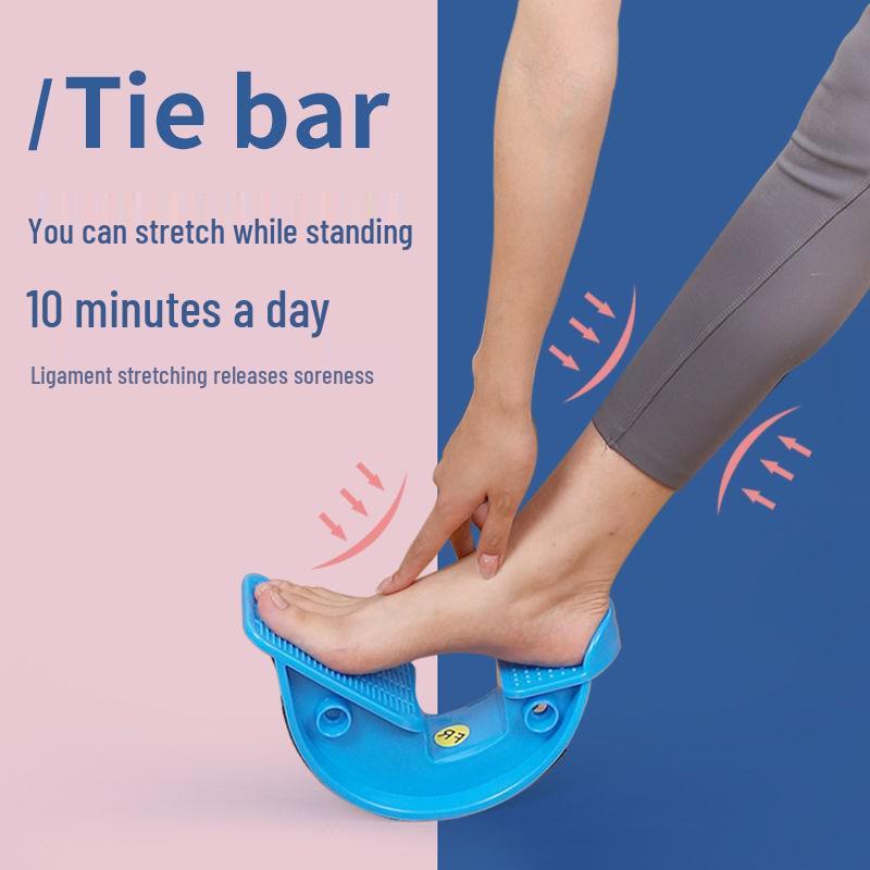 Yoga Calf Incline Board & Foot Massage Stretching Wheel Set