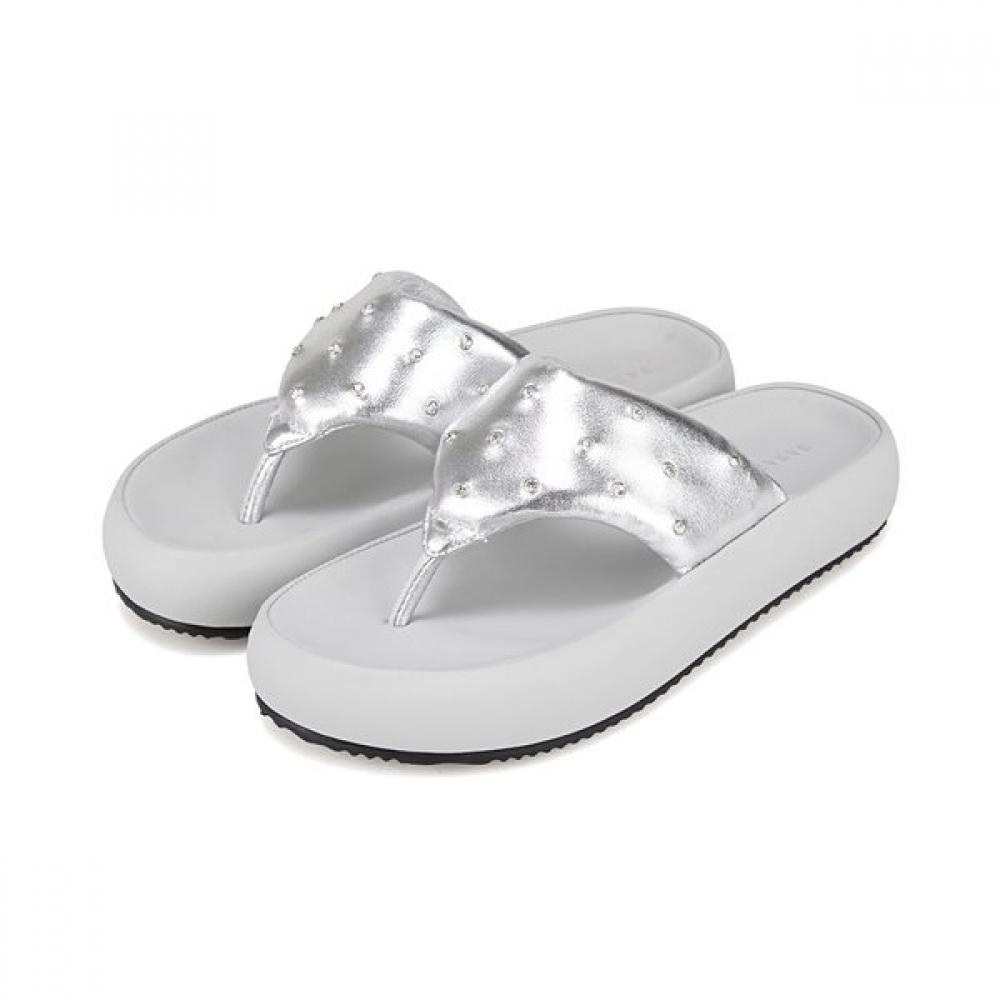 Barbara Leather Minimal Shape Women S Sandal 3.5cm 2colorS Bbj321