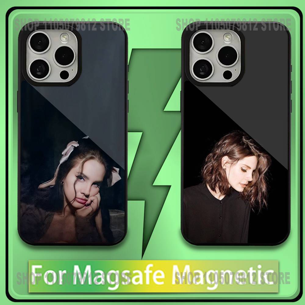 Girl Singer L-Lana D-Del Rey Phone Case For iPhone17,16,15,14,13,12,11,Plus,Pro,Max,Mini Soft Magesafe Magnetic Wireless Charge