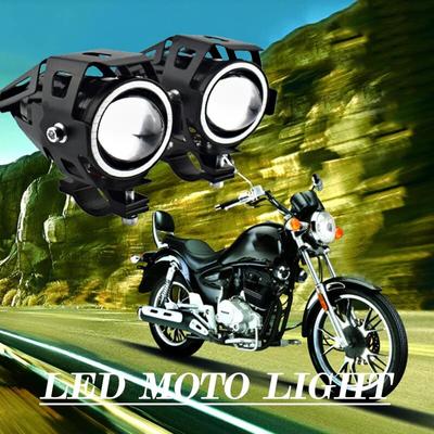 Motorcycle LED 12v 125w Headlights Car Spotlights 6000k Motorbike Work Head Lamp LED Angel Eye Lights Fog Lamp
