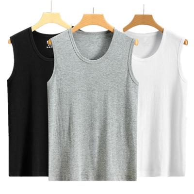 3 Stück Herren T-Shirt mit breiter Schulter, ärmellos, Baumwolle, Weste, Oberteil, Bodyshaper, Fitness-Sweatshirt, Unterwäsche, Jungen, Unterkleidung, Unterhemden, Unterhemd