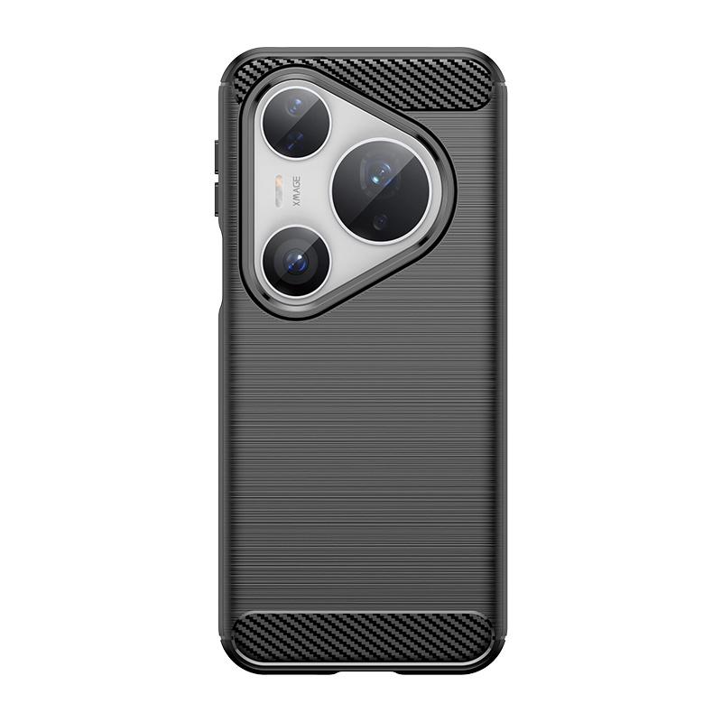 For Huawei Pura 80 Ultra Case Cover Huawei Pura 80 Ultra Capa Shockproof Back Soft TPU Carbon Fiber Fundas Huawei Pura 80 Ultra