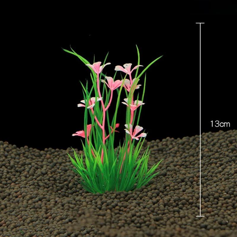 

Подводное искусственное растение Водные украшения Реалистичные имитации цветов Растения для аквариума, аквариума, ландшафтного декора