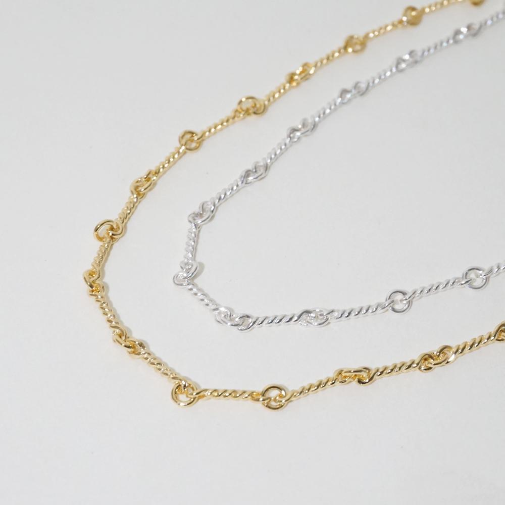 Still Instant Round Hole & Forms - Necklace 12 (2Colors)