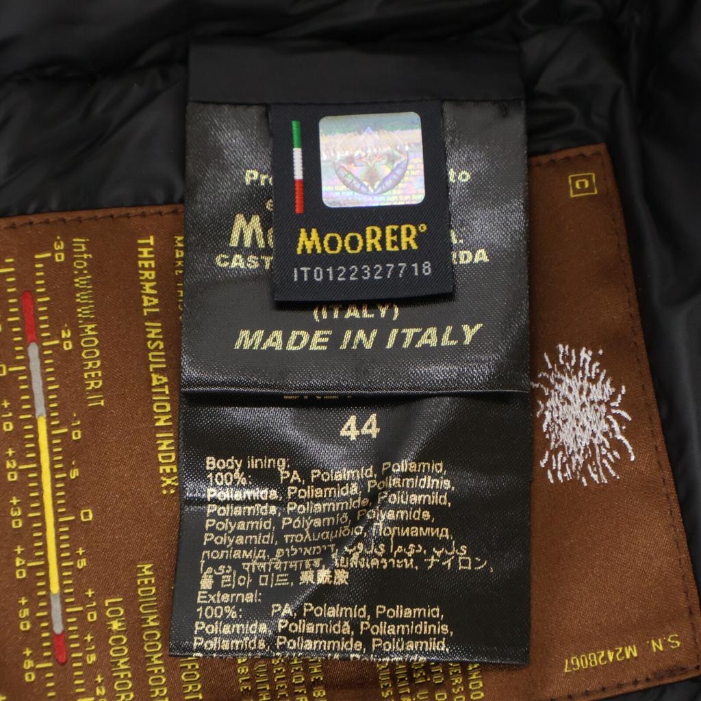 MOORER [Good Condition] BRETT-SH Hooded Down Jacket Jacket 44 blackUsed