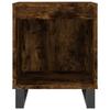 Table de chevet - Maison Exclusive - Chêne fumé - Bois d'ingénierie - 1 compartiment