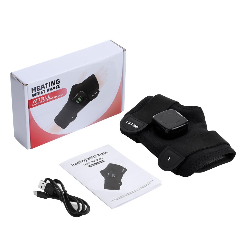 Electric Heating Wrist Brace 3 Level Hot Compress Magnetic Controller Heated Hand Warmer Wristband Protector