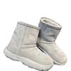 Fur integrated snow boots new women's winter velvet thickened large cotton shoes one pedal thick-soled snow cotton
