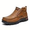 Men's Mid-Top Casual Hiking Boots - Slip-Resistant, Comfortable & Versatile for All Seasons, Men's Boots, Warm, Anti Slip, Hiking