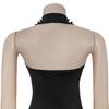 C7480 Fashion Women's Halter Rhinestone Beaded Bodycon Dress - Europe & America Style