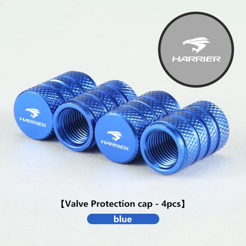 

For Toyota 4Pcs Car Logo Tire Valve Stems Cap Aluminum Tire Stem Air Valve Cap Accessories GR Sport C-HR Rav4 YARiS supra