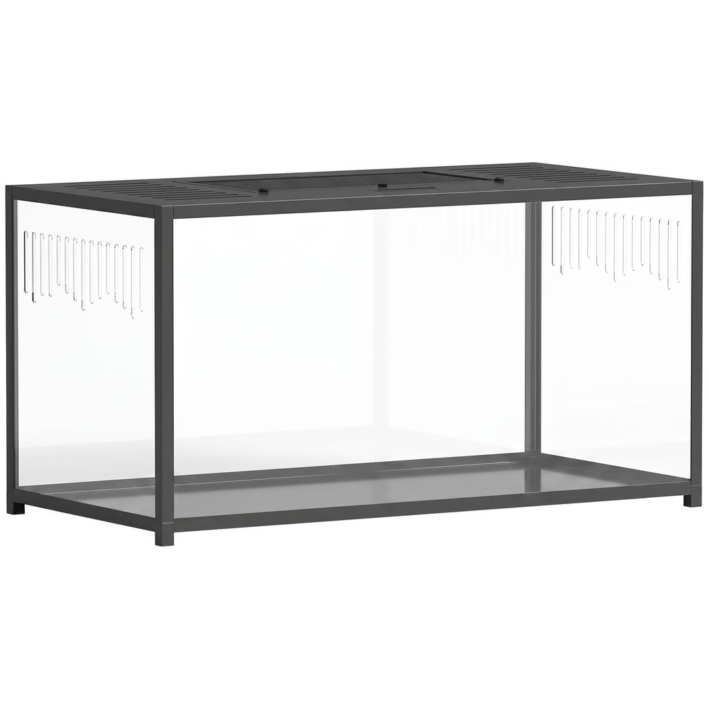 Großer Hamsterkäfig, Bissfester Metall-Rattenkäfig mit zu öffnendem Oberteil für Syrische Zwerghamster, Rennmäuse, 100 x 50 x 52,5 cm